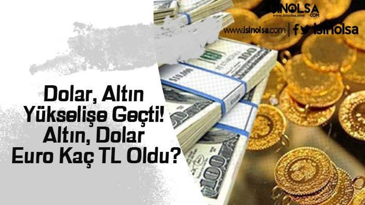Dolar, Altın Yükselişe Geçti! Altın, Dolar ve Euro Kaç TL Oldu?