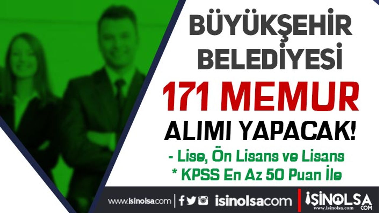 MBB ( Muğla Büyükşehir Belediyesi ) 171 Memur Alımı Yapacak!
