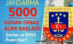 Jandarma 2022 Yılı 5000 Uzman Erbaş Alımı Başladı! KPSS Taban Puan Kaç?