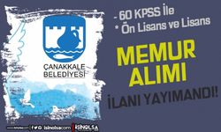 Çanakkale Belediyesi 60 KPSS İle Zabıta Memuru Alımı 2022