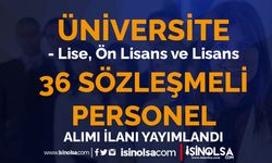 Alanya Alaaddin Keykubat Üniversitesi 36 Sözleşmeli Personel Alımı - Lise, Ön Lisans ve Lisans
