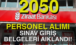 Ziraat Bankası 2050 Personel Alımı Sınav Giriş Belgeleri Yayımlandı! Sorgulama Ekranı