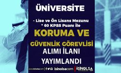 Kayseri Üniversitesi 6500 TL Maaş İle Lise Mezunu Güvenlik Görevlisi Alım İlanı