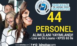 Pamukkale Üniversitesi 44 Sözleşmeli Personel Alımı - En az Lise ve 65 PSS İle