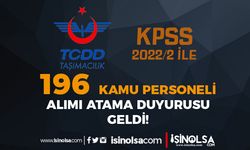 TCDD 196 Kamu Personeli Alımı 2022/2 Atama Duyurusu Geldi!