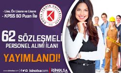 Konya Teknik Üniversitesi 62 Sözleşmeli Personel Alımı - Lise, Ön Lisans ve Lisans