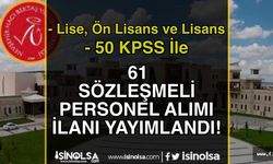 Nevşehir Hacı Bektaş Veli Üniversitesi 61 Personel Alımı - Lise, Ön Lisans ve Lisans