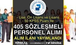 Pamukkale Üniversitesi 405 Sözleşmeli Personel Alımı - Lise, Ön Lisans ve Lisans