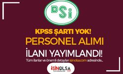 DSİ Sulama Birliği KPSS siz Personel Alımı İlanı Yayımlandı!