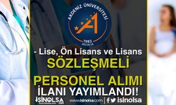 Akdeniz Üniversitesi Hastanesi 19 Sözleşmeli Personel Alımı - Lise, Ön Lisans ve Lisans