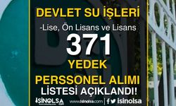 DSİ 371 Yedek Personel Alımı Hakkında Duyuru ve Belgeleri Duyurdu!