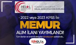 Helal Akreditasyon ( HAK ) 2022 - 2023 KPSS İle Memur Alımı İlanı Yayımlandı!