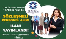 Erzurum Teknik Üniversitesi 55 KPSS İle 12 Sözleşmeli Personel Alımı