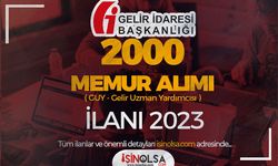 Gelir İdaresi ( GİB ) 2023 Yılı 2000 Memur ( GUY ) Alımı İlanı!