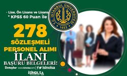 İstanbul Üniversitesi ( İÜC ) 278 Sözleşmeli Personel Alımı - Lise, Ön Lisans ve Lisans