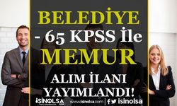 KPSS 65 Puanı İle Tekniker, Mimar ve Mühendis Alımı ( Muratlı Belediyesi )
