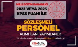 MEB 2022 veya 2023 KPSS İle Sözleşmeli Personel Alımı İlanı Yayımlandı!