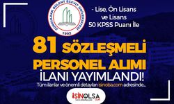 Zonguldak Bülent Ecevit Üniversitesi 81 Sözleşmeli Personel Alımı - Lise, Ön Lisans ve Lisans