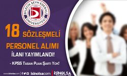 Bilecik Şeyh Edebali Üniversitesi 18 Sözleşmeli Personel Alımı İlanı!
