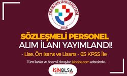Trabzon Üniversitesi 11 Sözleşmeli Personel Alımı - Lise, Ön Lisans ve Lisans