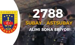 Jandarma 2788 Subay ve Astsubay Alımı Sona Eriyor - Sözleşmeli /Muvazzaf