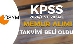 2024 KPSS Merkezi Memur Alımı Yerleştirme Takvimi - 2024/1 ve 2024/2