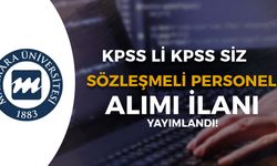 Marmara Üniversitesi KPSS li KPSS siz Sözleşmeli Personel Alımı - Yüksek Maaş