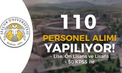 Selçuk Üniversitesi 110 Sözleşmeli Personel Alımı Yapacak!