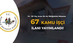 Burdur Belediyesi 67 Kamu İşçi Alımı İlanı! 18 - 50 Yaş