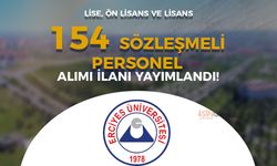 Erciyes Üniversitesi 154 Sözleşmeli Personel Alımı İlanı Yayımlandı