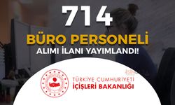 İçişleri Bakanlığı 714 Büro Personeli Alımı Yapıyor!
