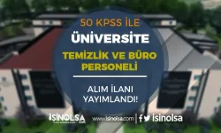 Tarsus Üniversitesi Sözleşmeli Personel Alımı - Lise, Lisans ( Temizlik ve Büro )