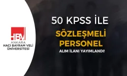 Ankara Hacı Bayram Veli Üniversitesi Sözleşmeli Personel Alımı Yapıyor!