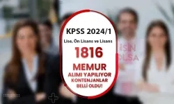 KPSS 2024/1 Tercih Kılavuzu İle 1816 Memur Alımı Kontenjanları