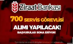Ziraat Bankası 700 Servis Görevlisi Alımı 2024 Şartları?