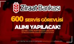 Ziraat Bankası 600 Servis Görevlisi Alımı 2024 İl Kontenjan ve Şartlar