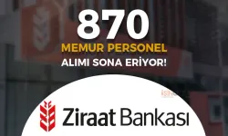 Ziraat Bankası 2024 Yılı 870 Memur ve Personel Alımı Sona Eriyor!
