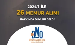 DMO 26 Memur Alımı Duyurusu ( KPSS 2024/1 )