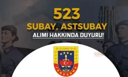 Jandarma 523 Subay ve Astsubay Sınav Sonuçları Açıklandı - JAMYO ve JSGA