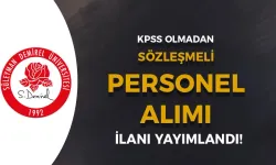 Süleyman Demirel Üniversitesi ( SDÜ ) KPSS siz Personel Alımı Yapıyor