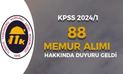 TTK 88 Memur Alımı Duyuru Yayımlandı ( KPSS 2024/1 )