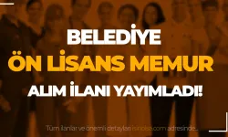 Belediye Kadın Erkek Ön Lisans Memur Alımı ilanı ( Bozköy Belediyesi )