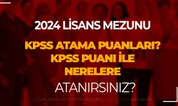 KPSS Lisans Taban ve Atama Puanları 2024: KPSS Lisans 50, 55, 60, 65, 70, 75 ve 80 Puanla Nereye Girilir?