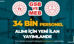 İki Bakanlık ( MEB ve GSB ) İŞKUR İle 34 Bin Personel Alımı Yapıyor!