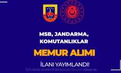 Jandarma, MSB ve Kuvvet Komutanlıkları 41 Memur Alımı Yapıyor ( 2828 Sayılı Kanun İle )