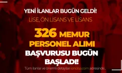 8 Kurum, Bakanlık, Belediye ve Banka 326 Memur Personel Alımı Bugün Başladı!