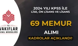 VGM 69 Memur Alımı Resmi Gazete'de Dolu ve Boş Kadrolar Açıklandı