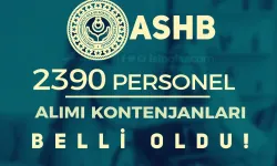 ASHB 2390 Sözleşmeli Personel Alımı Kontenjanları Belli Oldu!