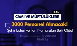 Camilere ve Müftülüklere 3000 İUP Personel Alımı Yapılacak!