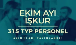 Ekim Sonu İŞKUR Güncel 315 TYP Personel Alımı Yapılıyor!